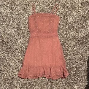 Altrd State Pink Ruffle Hem Dress